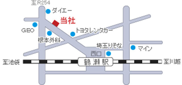 旭商事不動産部 アクセスマップ